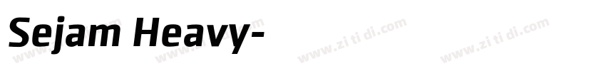 Sejam Heavy字体转换